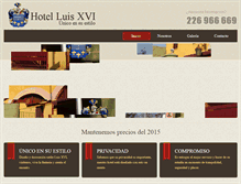 Tablet Screenshot of hotelluisxvi.cl